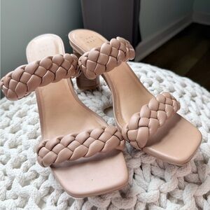 a new day Braided Strap Nude Heels